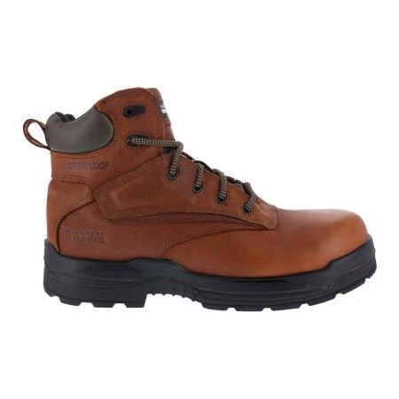Warson Brands. Rockport RK6628 Men's More Energy 6in Plain Toe Waterproof Work Boot, Deer Tan, Size 11 W RK6628-W-11